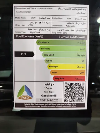 Jeep Commander Limited Plus 2026 