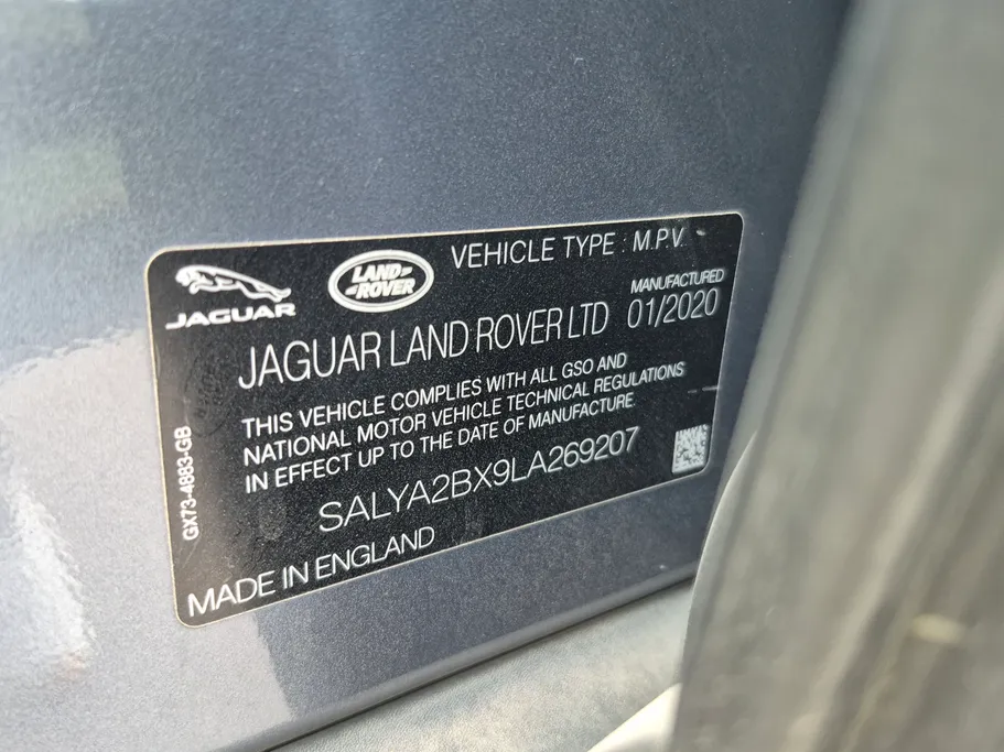 2020 Range Rover Range Rover Velar 