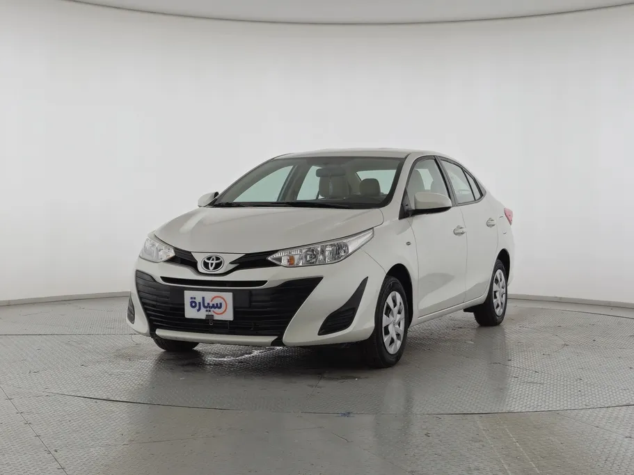 Used 2019 Toyota Yaris Y White Color for sale 213933 Syarah