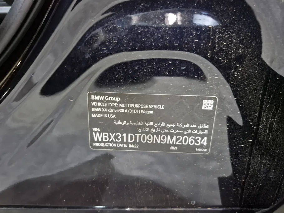 2022 BMW X Series 4 xDrive 30i 