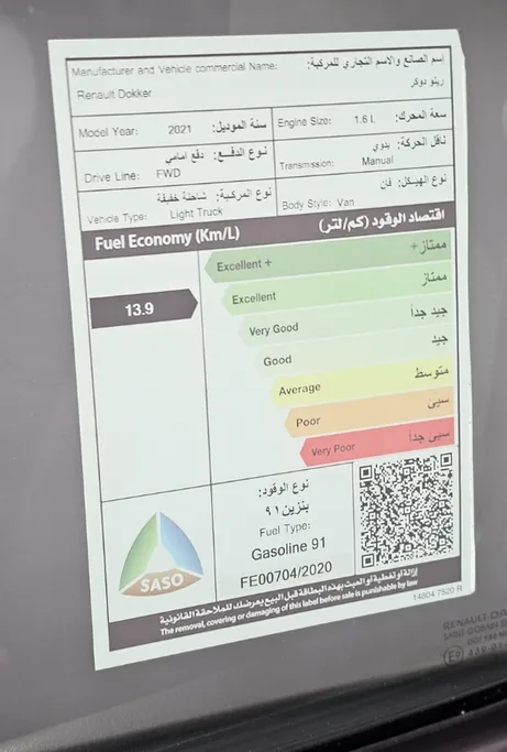 رينو دوكر Van بضاعة 2021 