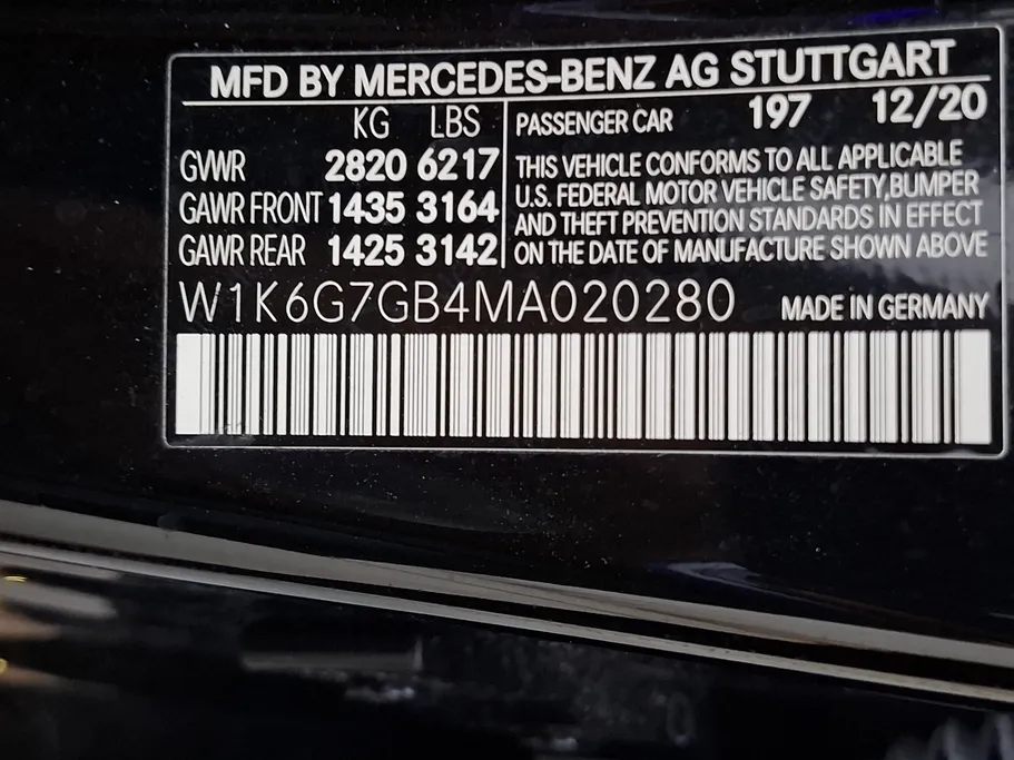 2021 Mercedes S Class 580 