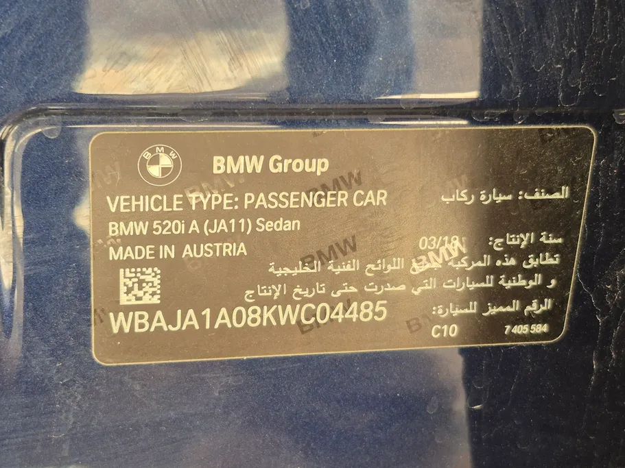 2019 BMW 5 Series 520i 