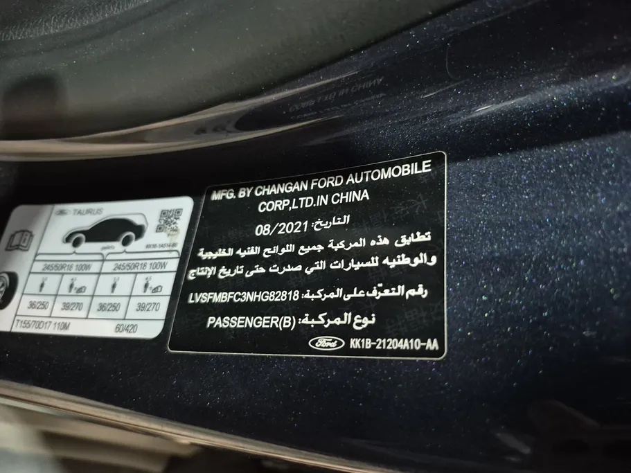 2022 Ford Taurus Ambiente 