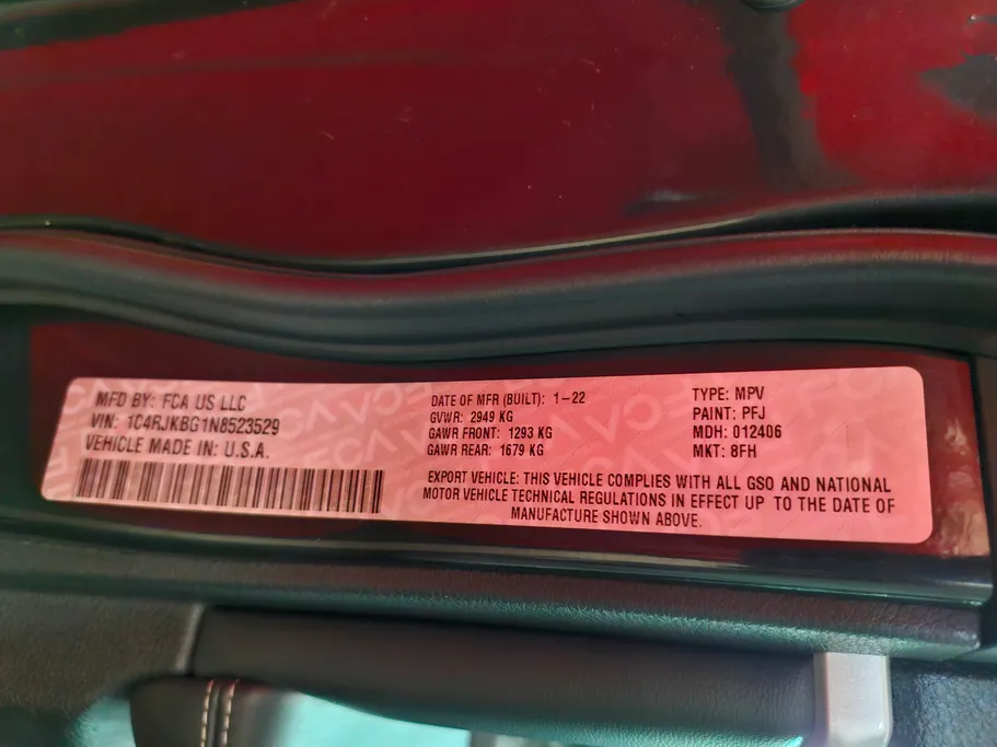 جيب جراند شيروكي ليمتد 2022 