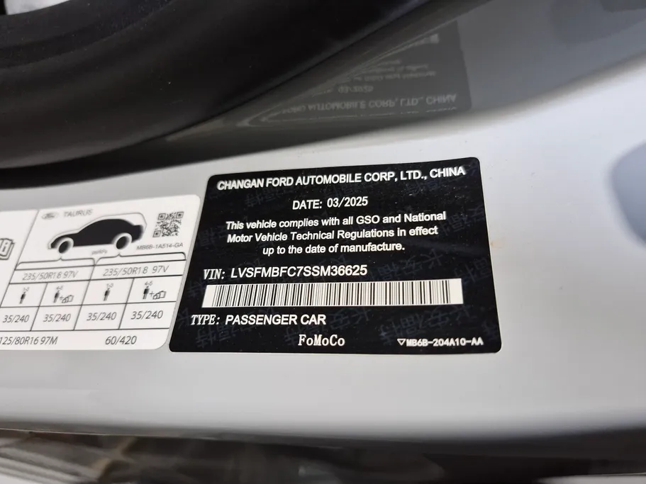 2025 Ford Taurus Ambiente 