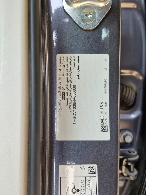 2022 Honda Accord LX 