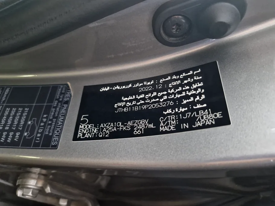 2023 Lexus ES 250 BD Excellence Plus 