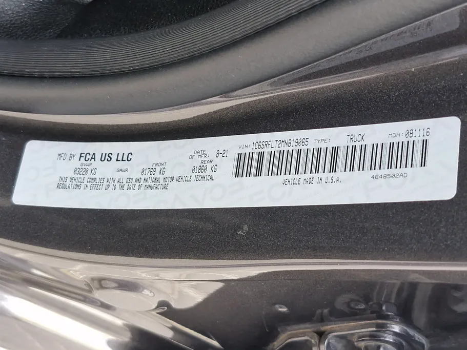 2021 Dodge Ram Rebel 