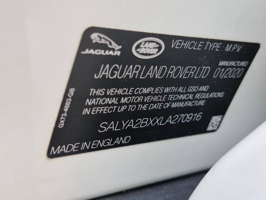 2020 Range Rover Range Rover Velar 