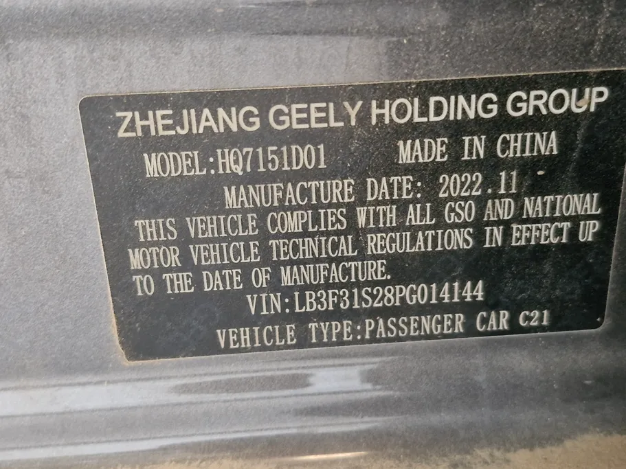 2023 Geely Emgrand GS 