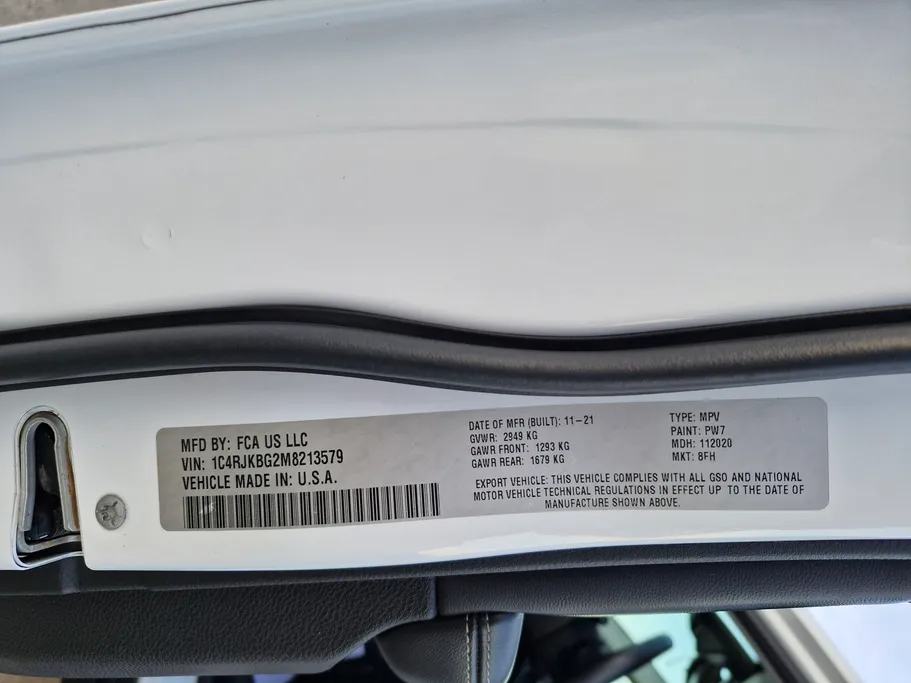 2021 Jeep Grand Cherokee ليمتد 