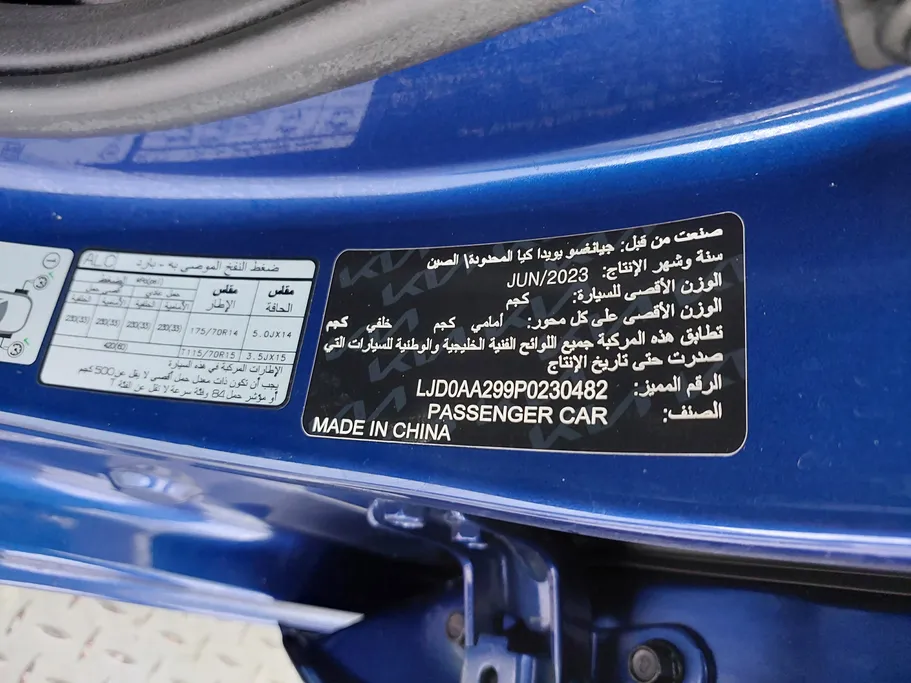 كيا بيجاس LX 2023