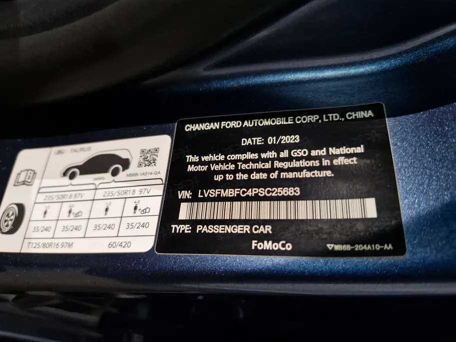 2023 Ford Taurus Ambiente New Shape 