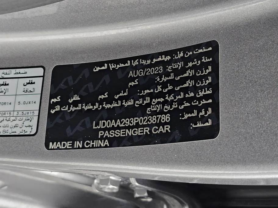 كيا بيجاس LX 2023 