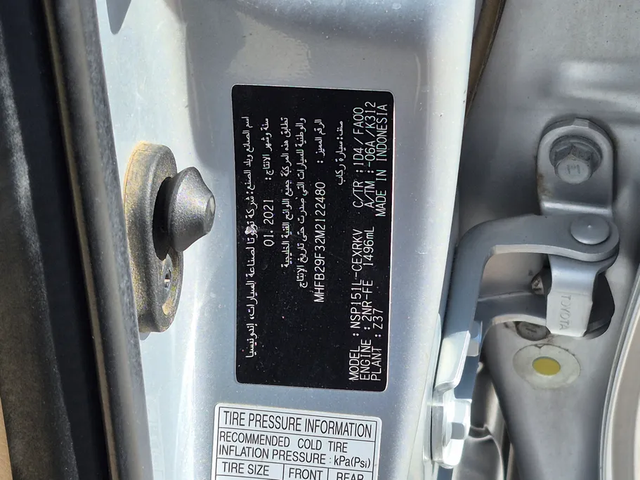 2021 Toyota Yaris  Y 