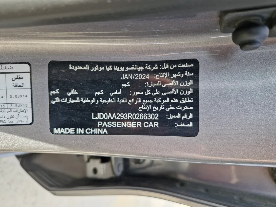 كيا بيجاس LX 2024 