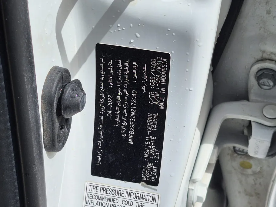 2022 Toyota Yaris  Y 