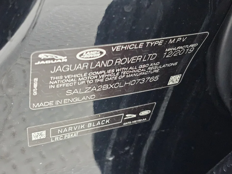 2020 Range Rover Range Rover Evoque 