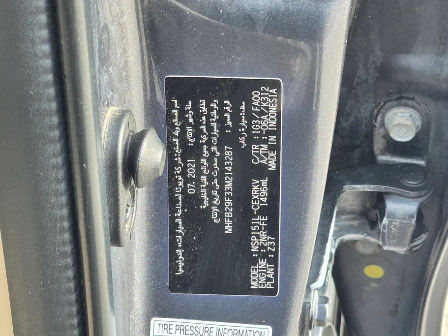 2021 Toyota Yaris  Y 