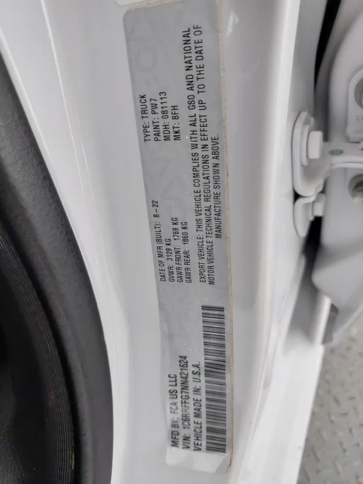 2022 Dodge Ram BIGHORN 1500 