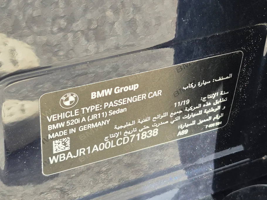 2020 BMW 5 Series 520i 