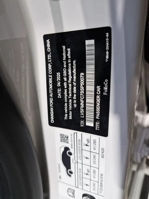 2025 Ford Taurus Titanium 