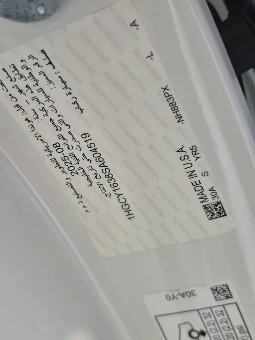 هوندا اكورد LX 2025 