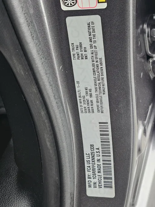 2022 Dodge Ram BIGHORN 1500 