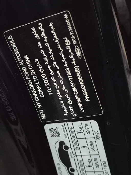 2021 Ford Taurus Ambiente 