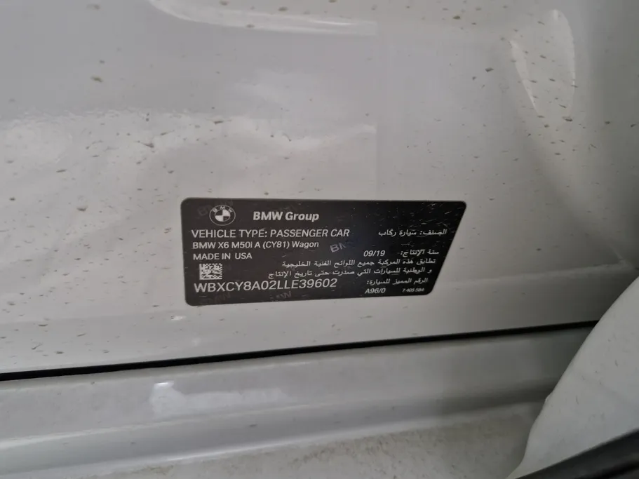 2020 BMW X Series 6 M 50i  