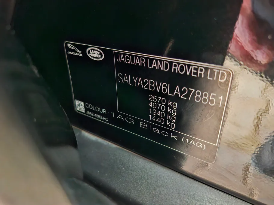 2020 Land Rover Range Rover Velar 