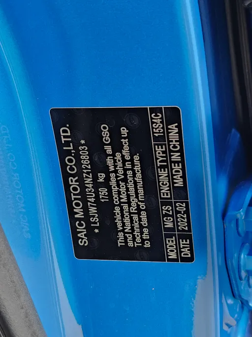 2022 MG ZS STD 