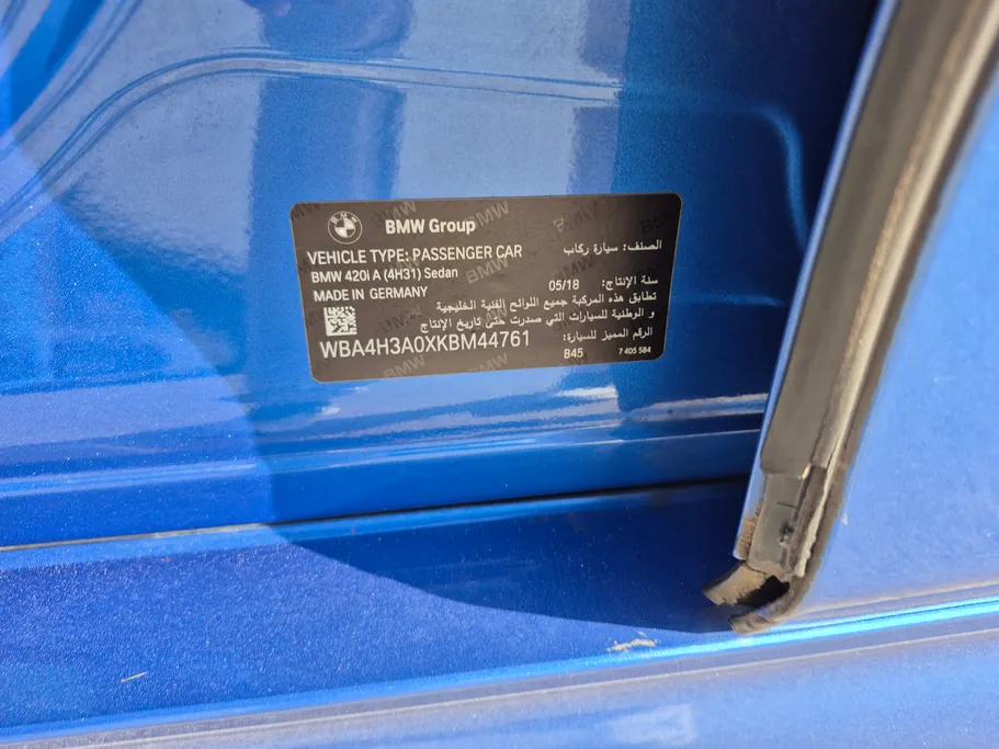 2019 BMW 4 Series 420i 