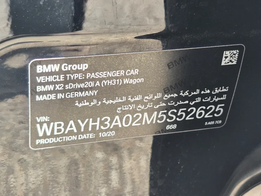 2021 BMW X Series X2 sDrive 20i 