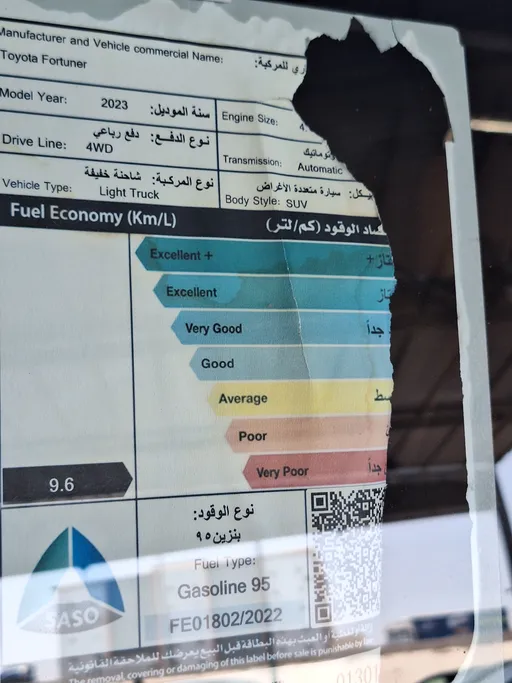 2023 Toyota Fortuner VX 