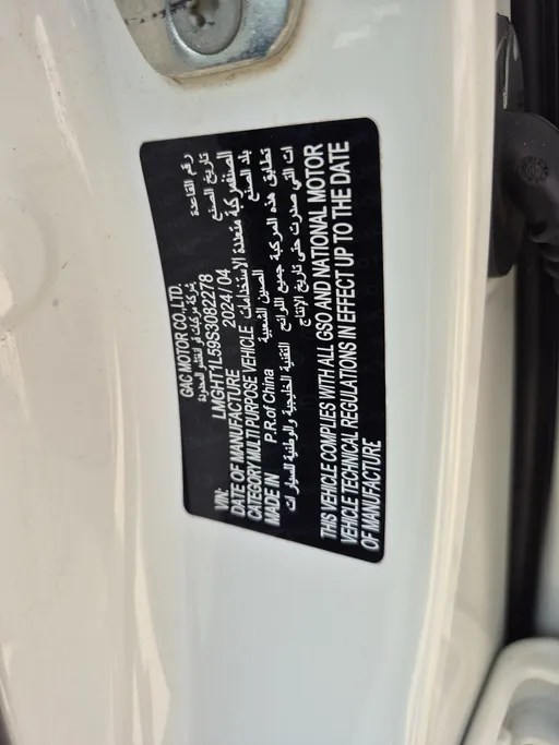 2025 GAC GS3 Emzoom GB 