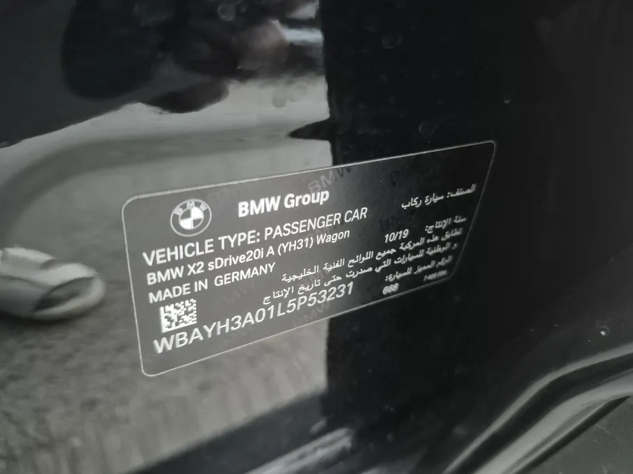 2020 BMW X Series X2 sDrive 20i 