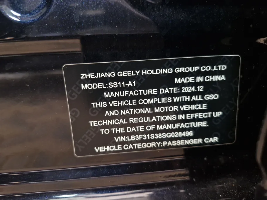 2025 Geely Emgrand GF 