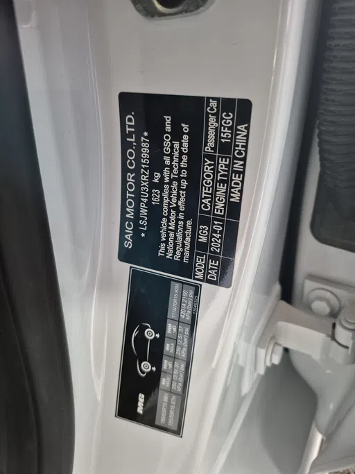 2024 MG 3 STD 